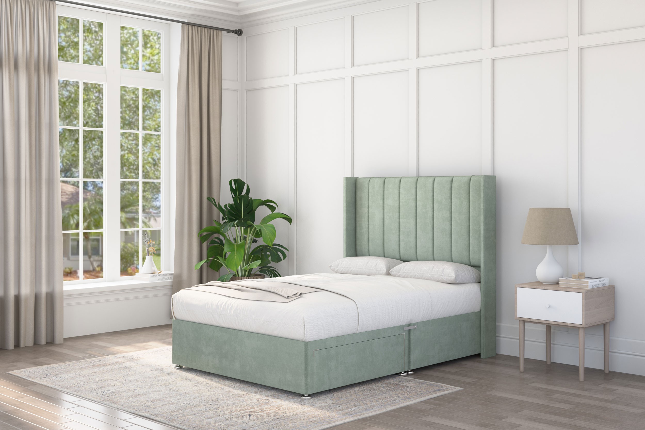 Madrid Upholstered Divan Bed with Storage